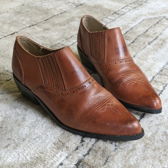 dingo Shoes - Dingo brown leather Western booties size 7